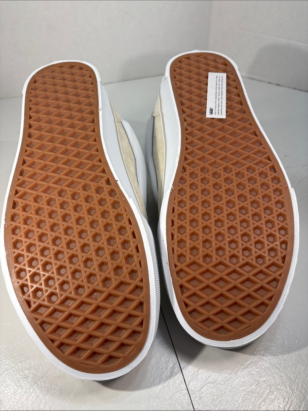 NWT Vans KNU Skool Skateboard Shoes Pig Suede in Oatmeal Tone Men’s 10 - Picture 9 of 10